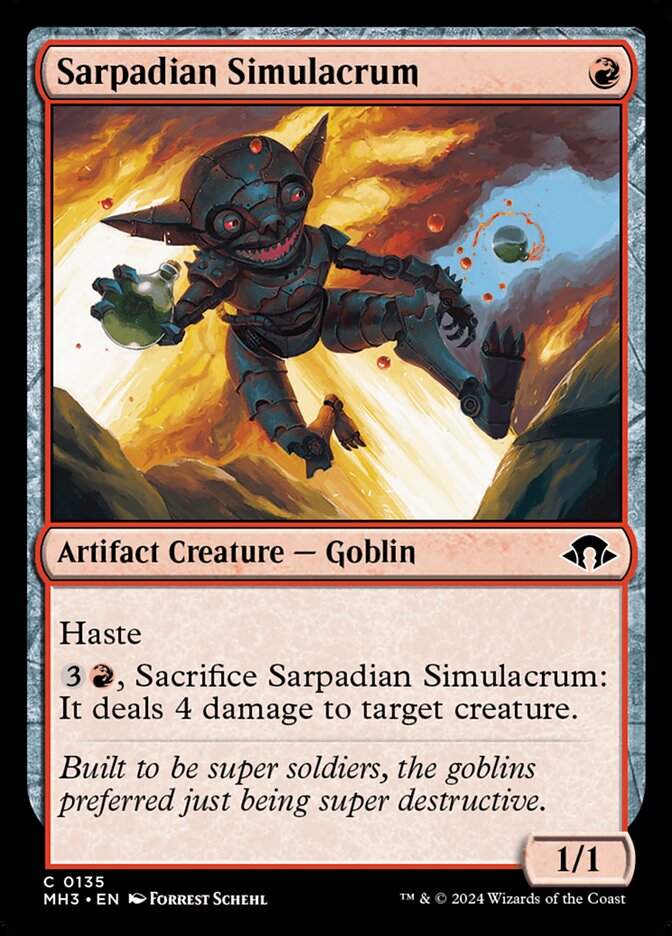 Sarpadian Simulacrum 135/319 (Modern Horizons 3)  - Foil | Good Games Cannington