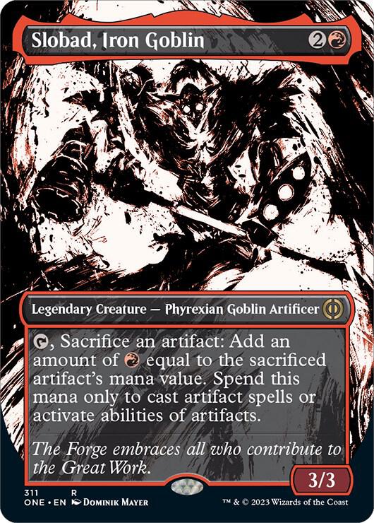 Slobad, Iron Goblin 311/271 (Phyrexia: All Will Be One)  - Borderless | Good Games Cannington