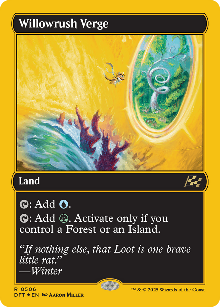 Willowrush Verge (First-Place Foil) [Aetherdrift] | Good Games Cannington