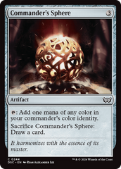 Commander's Sphere [Duskmourn: House of Horror Commander] | Good Games Cannington