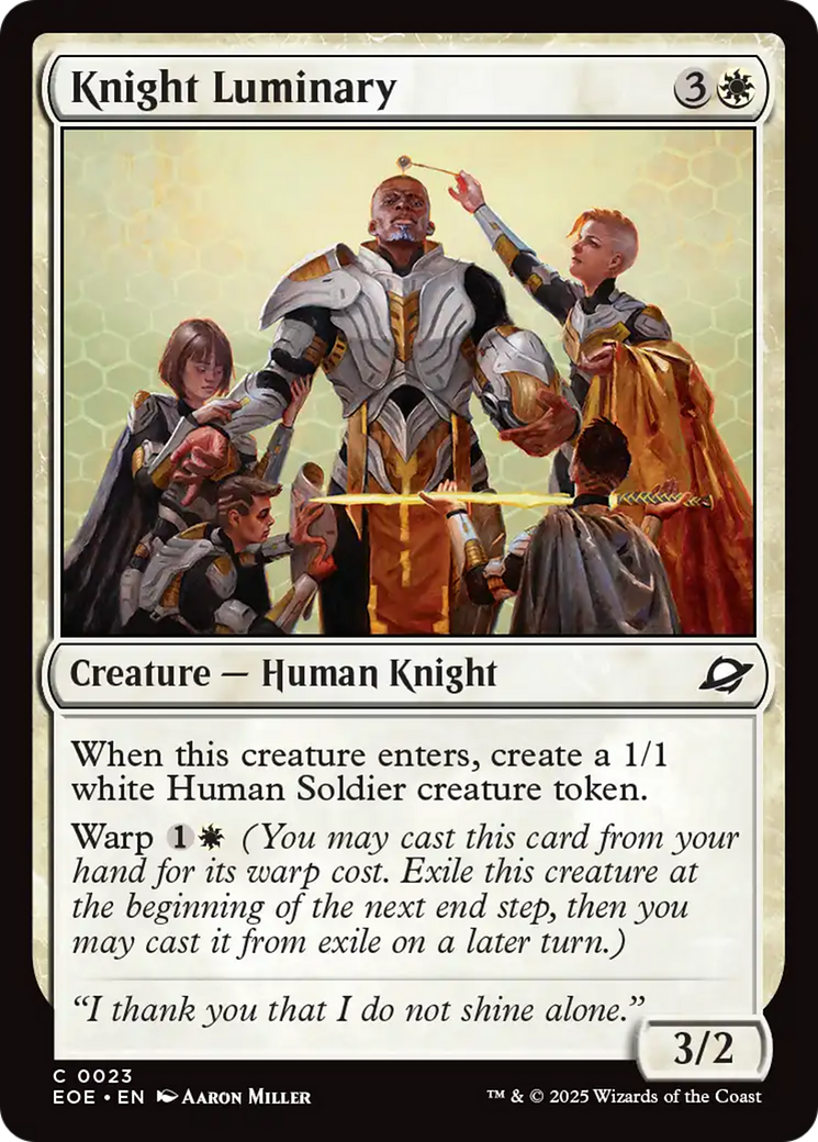 Knight Luminary [Edge of Eternities] | Good Games Cannington