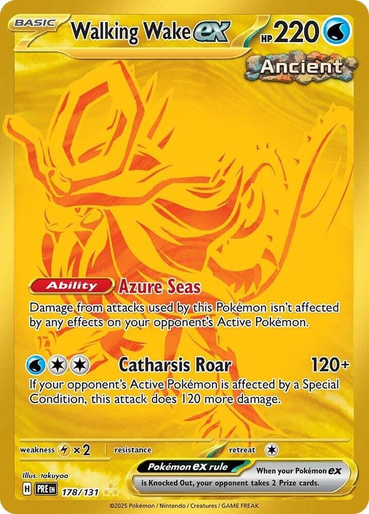 Walking Wake ex (178/131) [Scarlet & Violet: Prismatic Evolutions] | Good Games Cannington