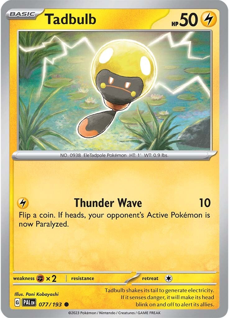 Tadbulb (077/193) [Scarlet & Violet: Paldea Evolved] | Good Games Cannington