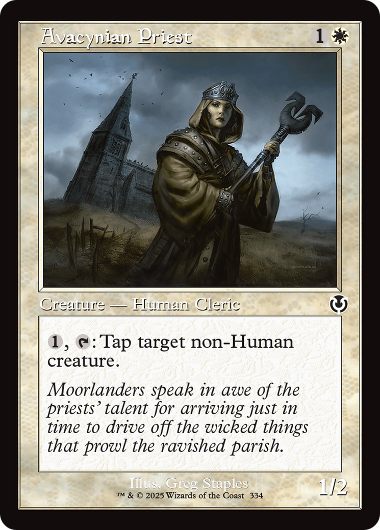 Avacynian Priest (Retro Frame) [Innistrad Remastered] | Good Games Cannington