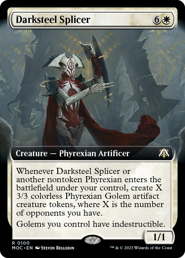 Darksteel Splicer (Extended Art) [March of the Machine Commander] | Good Games Cannington