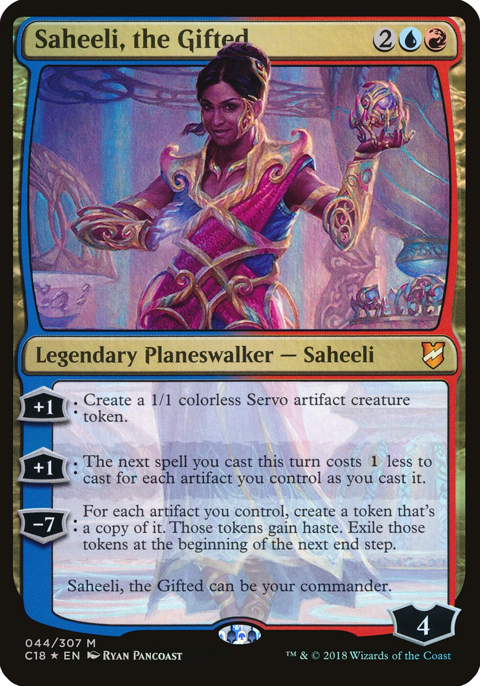 Saheeli, the Gifted (Oversized) [Commander 2018 Oversized] | Good Games Cannington