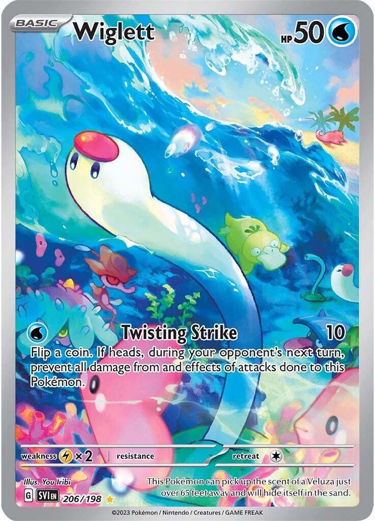 Wiglett (206/198) [Scarlet & Violet: Base Set] | Good Games Cannington