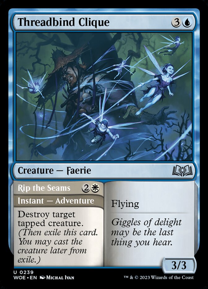 Threadbind Clique // Rip the Seams 239 (Wilds of Eldraine)  | Good Games Cannington