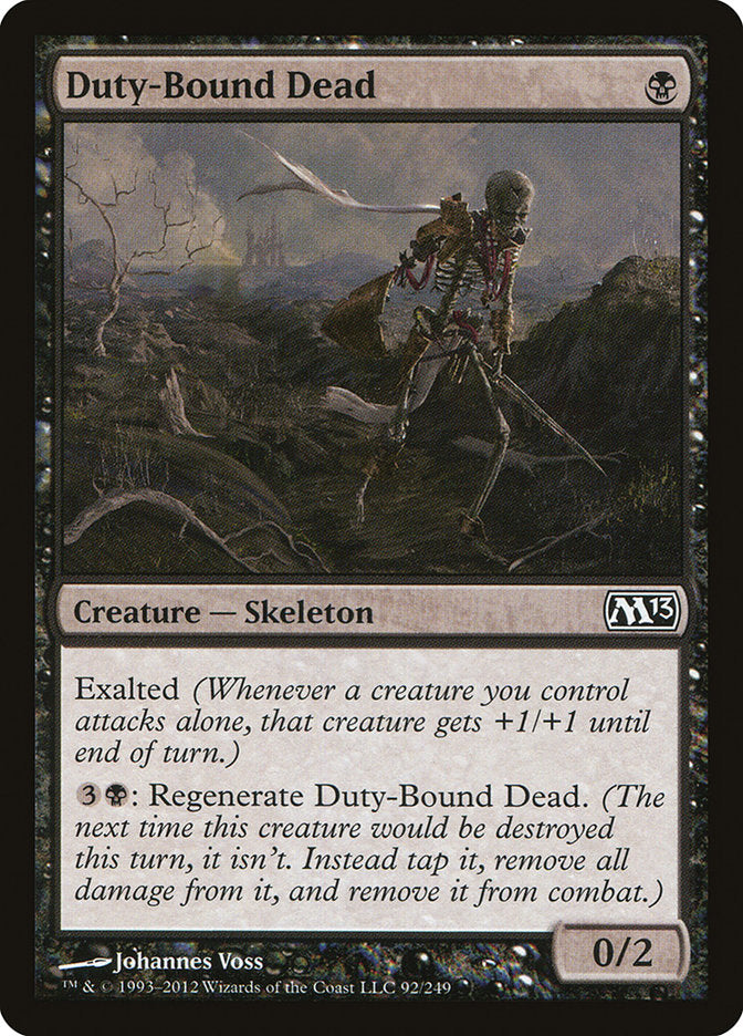 Duty-Bound Dead 92/249 (Magic 2013 (M13))  | Good Games Cannington
