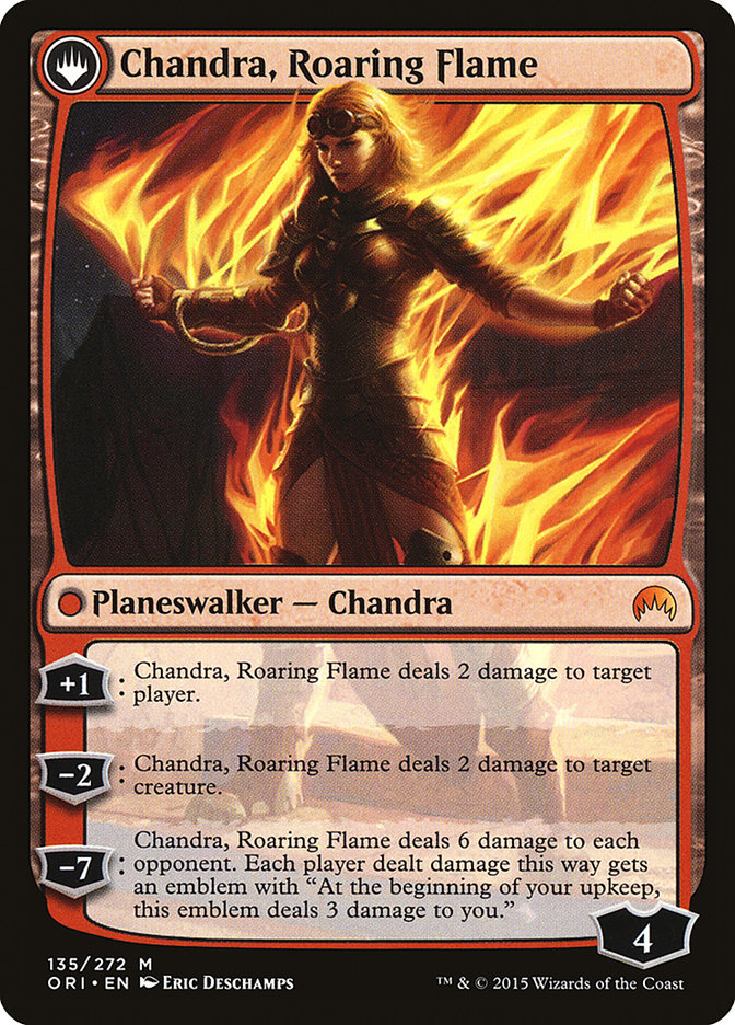 Chandra, Fire of Kaladesh // Chandra, Roaring Flame [Magic Origins] | Good Games Cannington