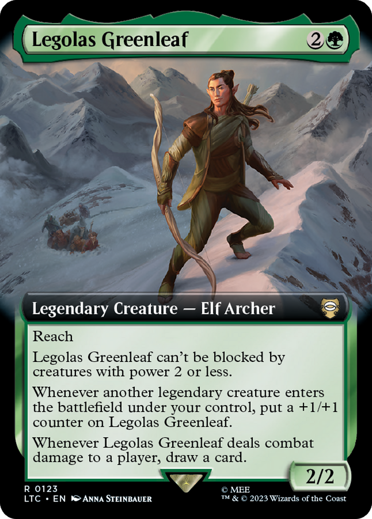 Legolas Greenleaf (Extended Art) [The Lord of the Rings: Tales of Middle-Earth Commander] | Good Games Cannington