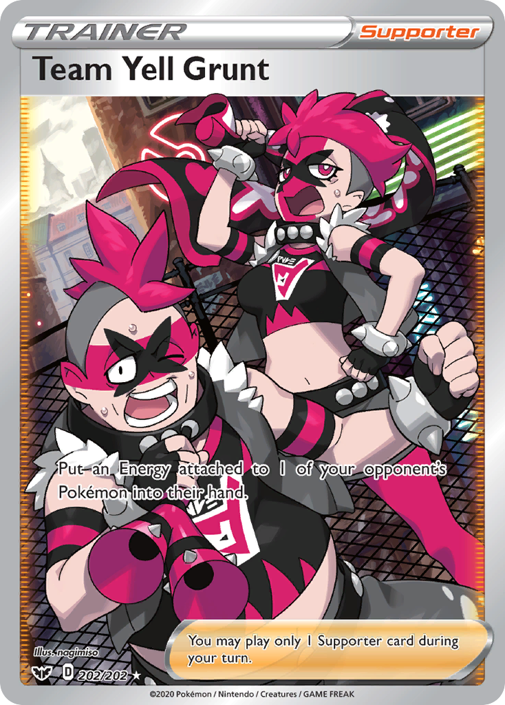 Team Yell Grunt (202/202) [Sword & Shield: Base Set] | Good Games Cannington