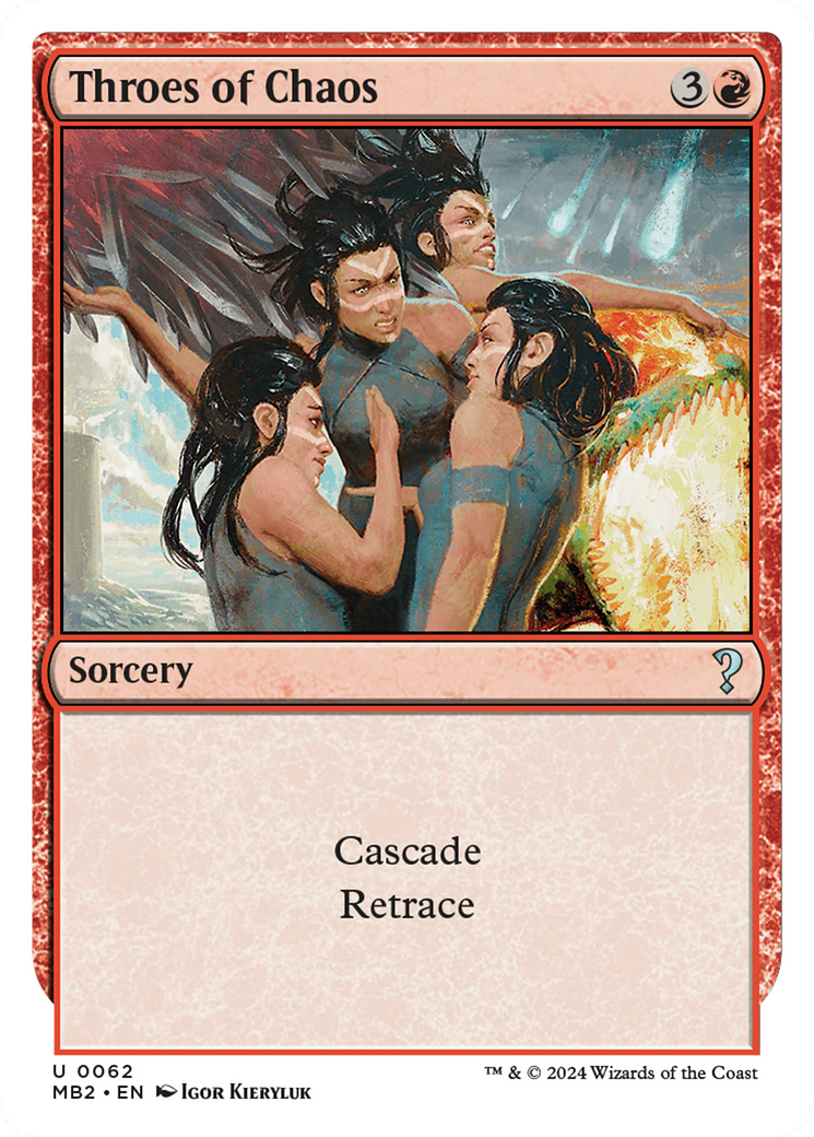 Throes of Chaos (White Border) [Mystery Booster 2] | Good Games Cannington