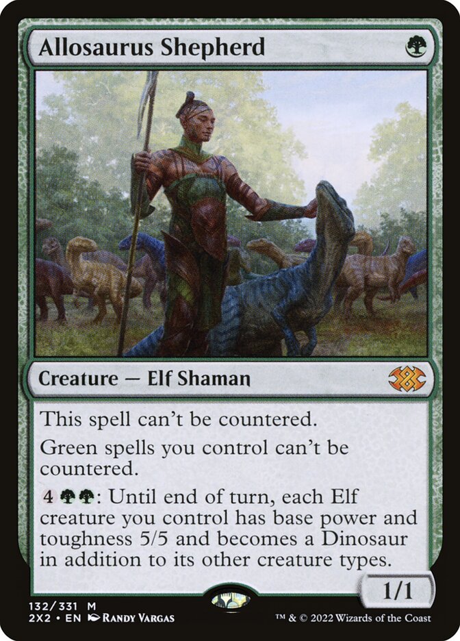 Allosaurus Shepherd 132 (Double Masters 2022)  - Foil | Good Games Cannington