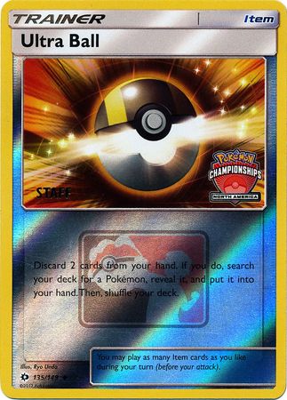 Ultra Ball (135/149) (NA Championship Promo Staff) [Sun & Moon: Base Set] | Good Games Cannington