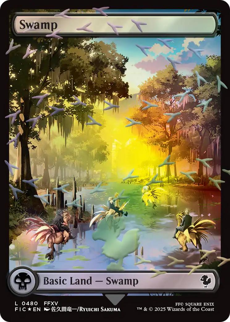 Swamp (Chocobo Track Foil) [FINAL FANTASY Commander] | Good Games Cannington