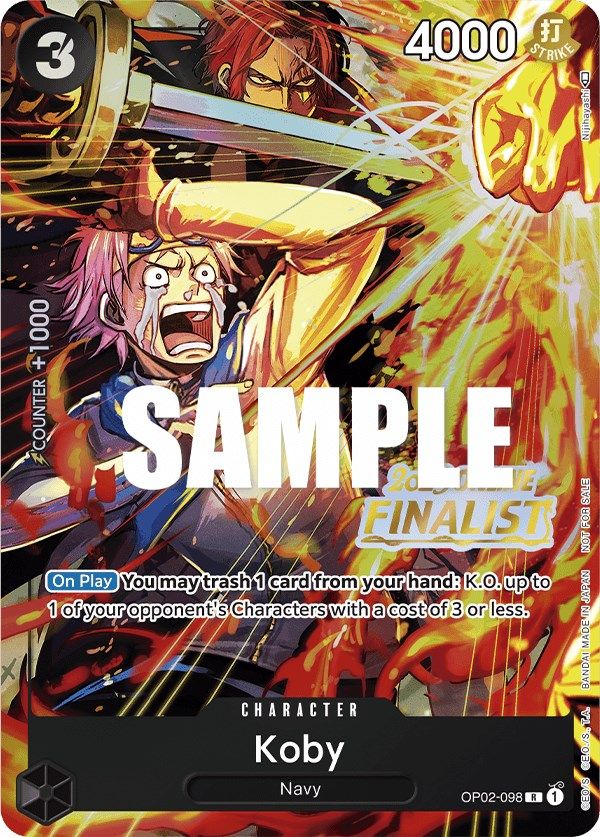 Koby (Online Regional 2023) [Finalist] [One Piece Promotion Cards] | Good Games Cannington