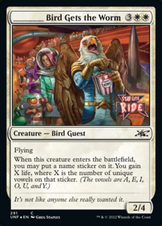 _____ Bird Gets the Worm (Galaxy Foil) [Unfinity] | Good Games Cannington