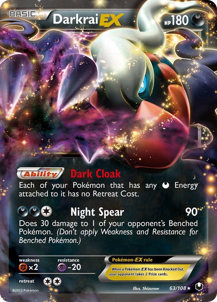 Darkrai EX 63/108 (Dark Explorers)  - Holofoil | Good Games Cannington