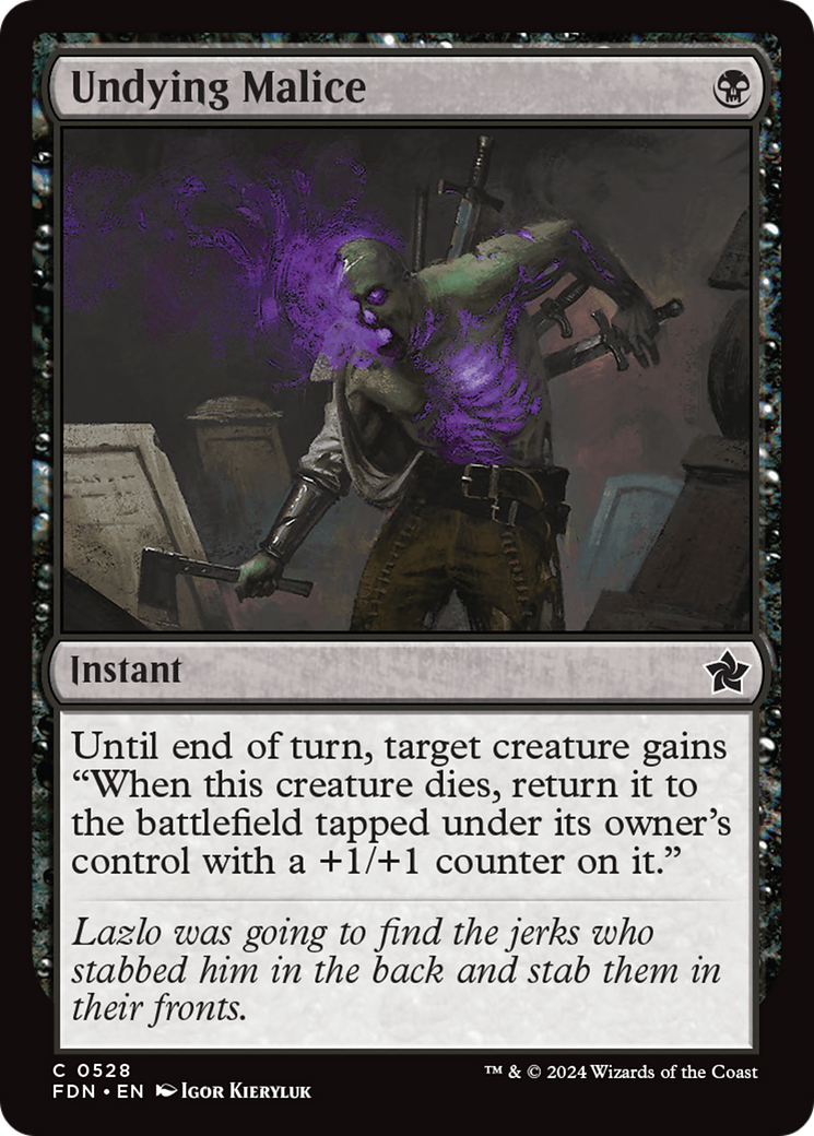 Undying Malice [Foundations] | Good Games Cannington