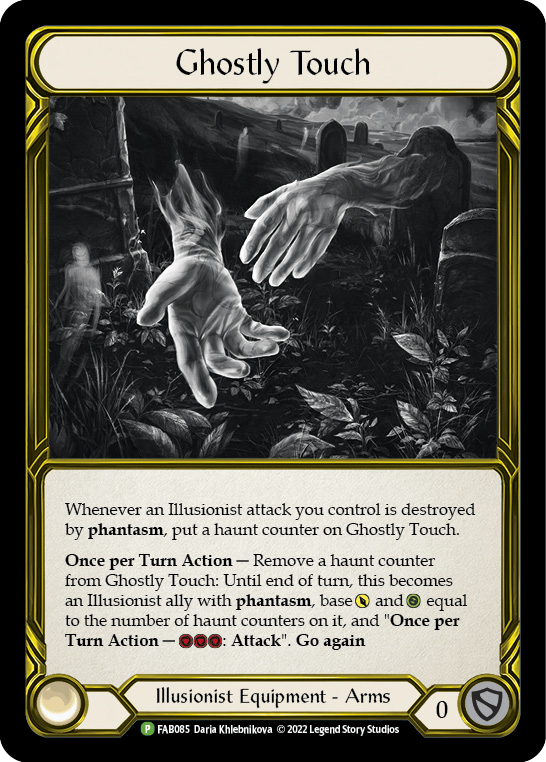 Ghostly Touch (Golden) [FAB085] (Promo)  Cold Foil | Good Games Cannington