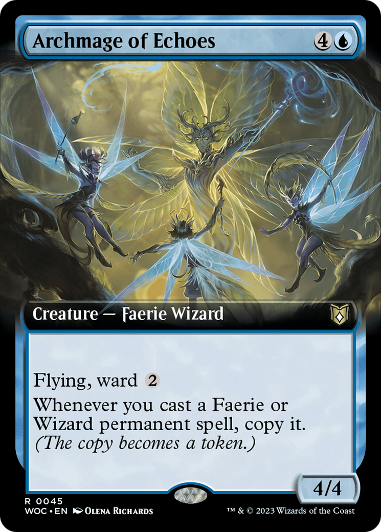 Archmage of Echoes (Extended Art) [Wilds of Eldraine Commander] | Good Games Cannington