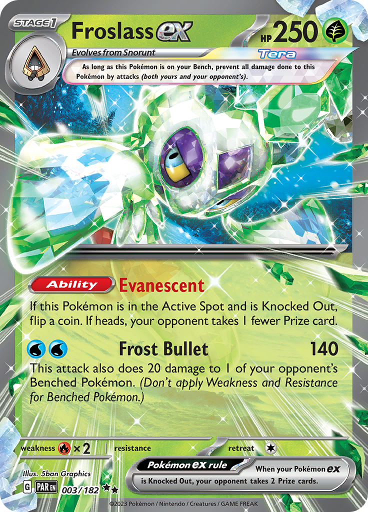 Froslass ex (003/182) [Scarlet & Violet: Paradox Rift] | Good Games Cannington