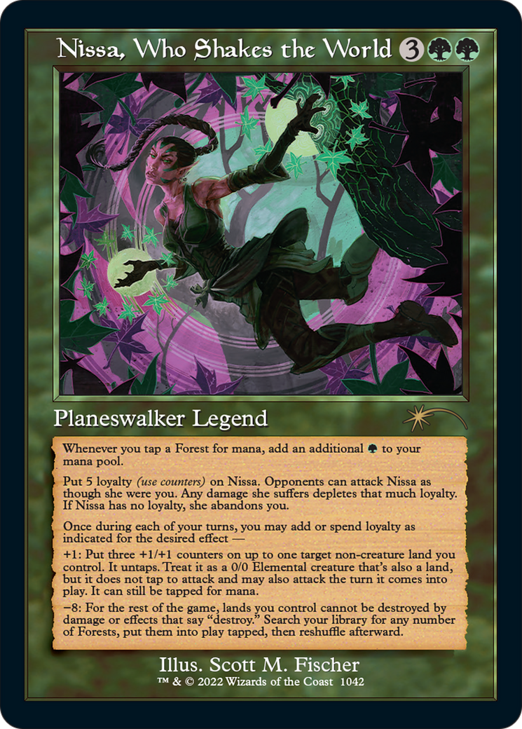 Nissa, Who Shakes the World (Retro) [Secret Lair Drop Series] | Good Games Cannington