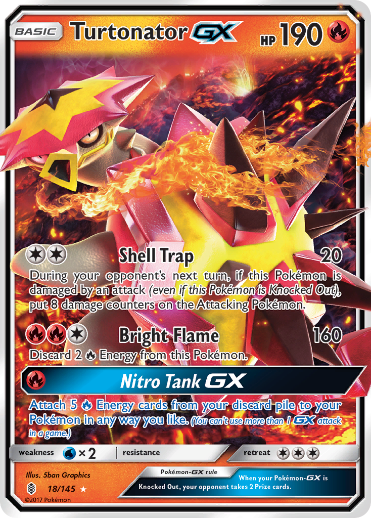 Turtonator GX (18/145) [Sun & Moon: Guardians Rising] | Good Games Cannington