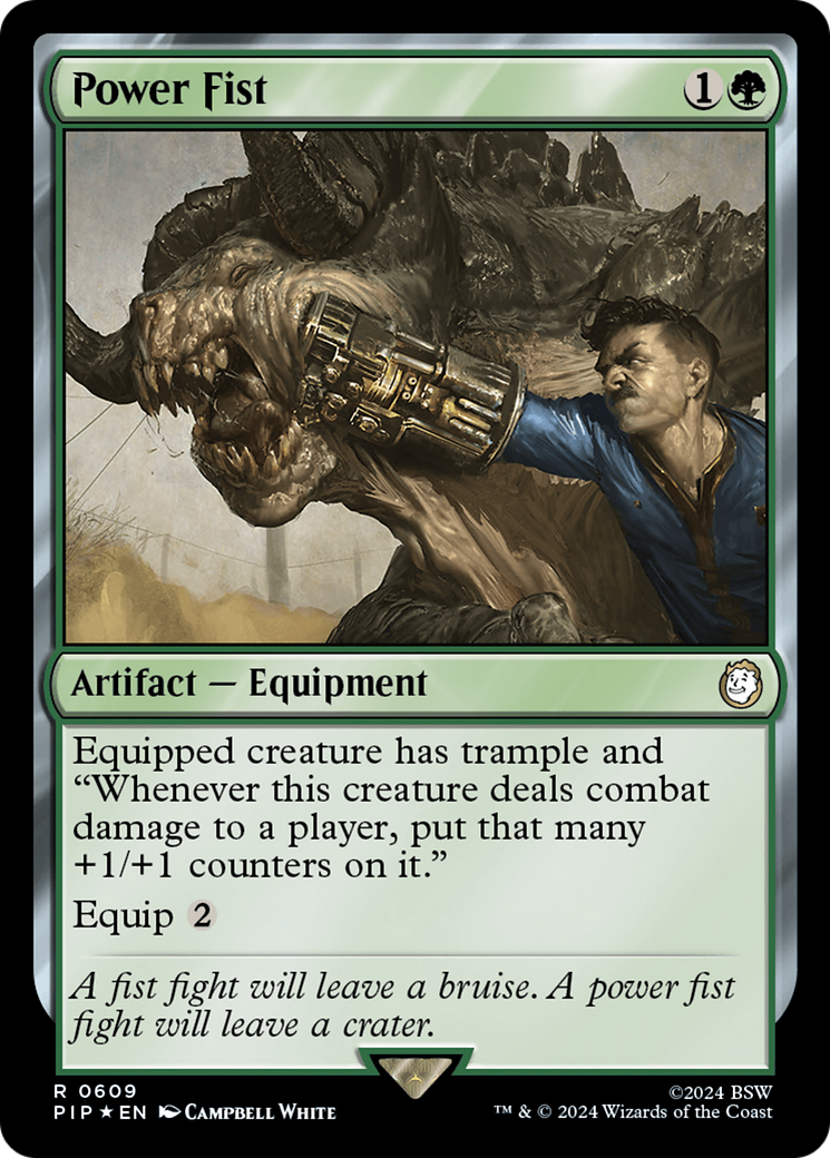Power Fist (Surge Foil) [Fallout] | Good Games Cannington