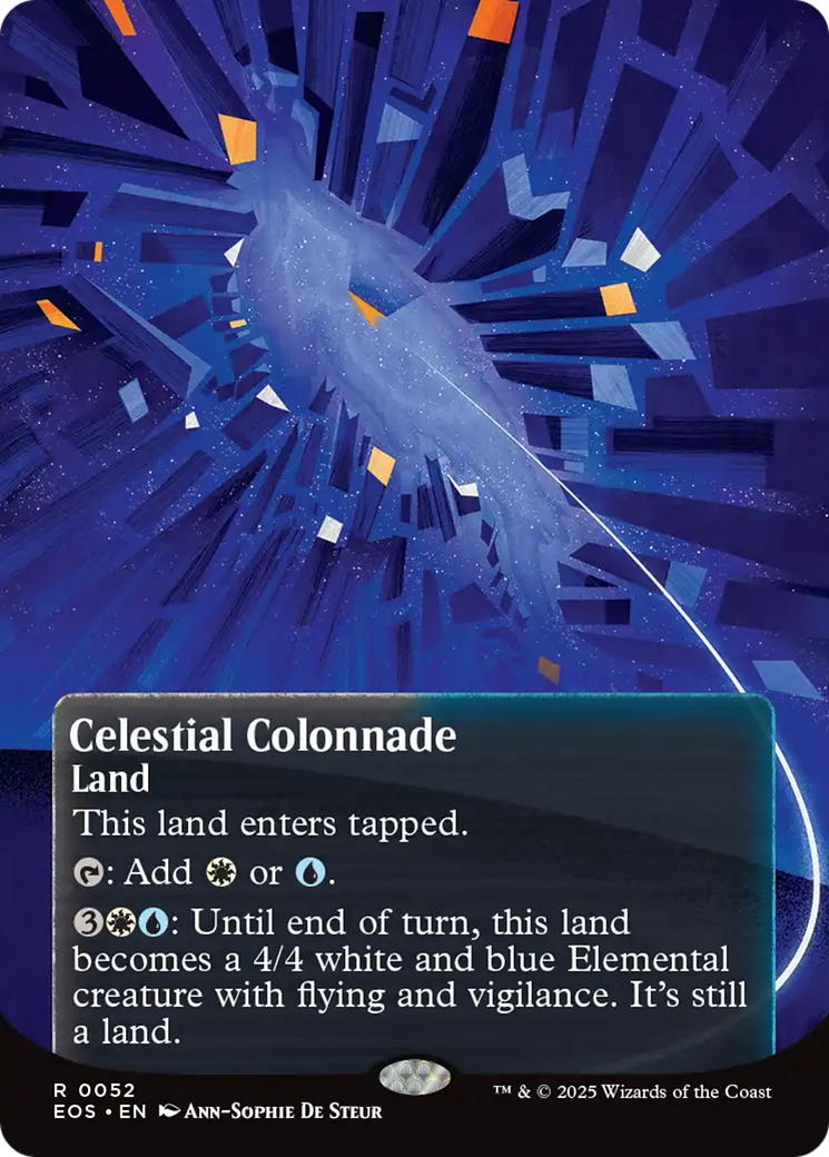 Celestial Colonnade (0052) (Borderless) [Edge of Eternities: Stellar Sights] | Good Games Cannington