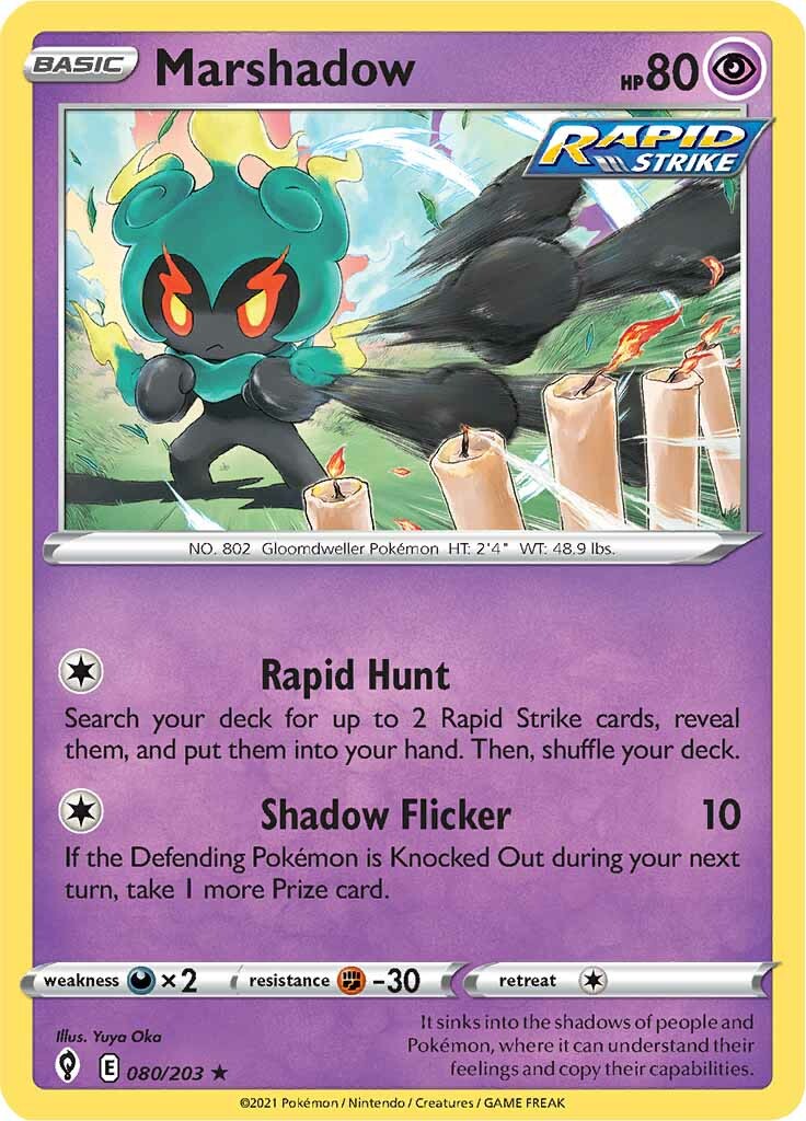 Marshadow (080/203) [Sword & Shield: Evolving Skies] | Good Games Cannington