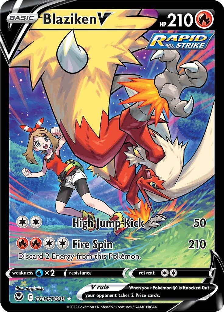 Blaziken V (TG14/TG30) [Sword & Shield: Silver Tempest] | Good Games Cannington