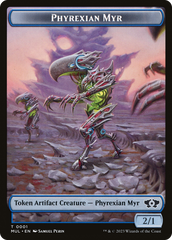 Phyrexian Myr // Dinosaur Double-Sided Token [March of the Machine Tokens] | Good Games Cannington