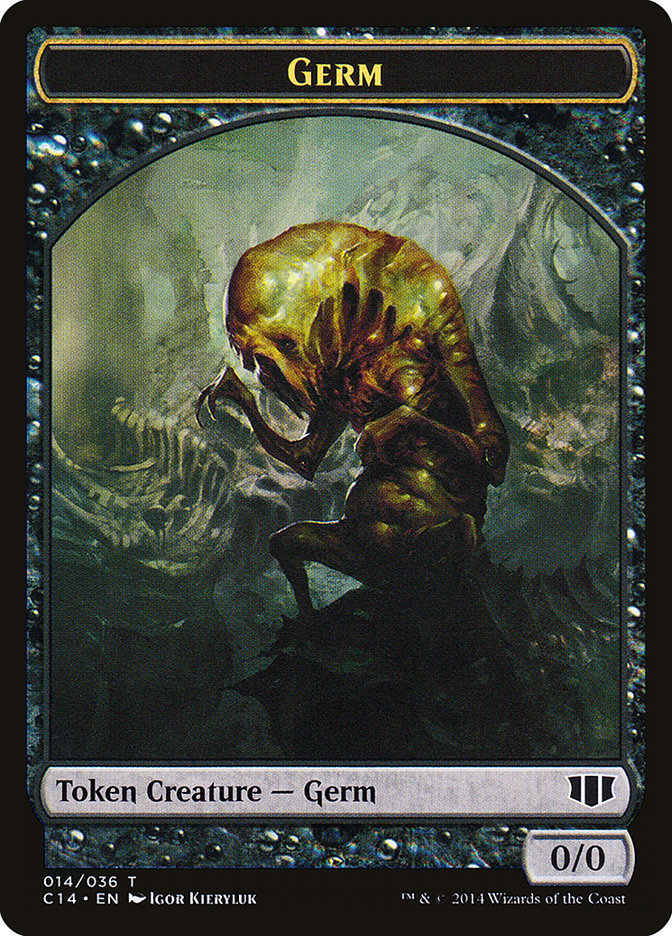 Stoneforged Blade // Germ Double-Sided Token [Commander 2014 Tokens] | Good Games Cannington