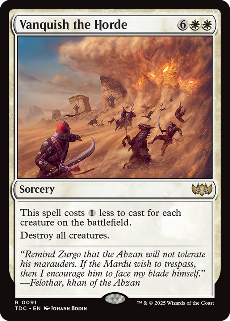 Vanquish the Horde [Tarkir: Dragonstorm Commander] | Good Games Cannington
