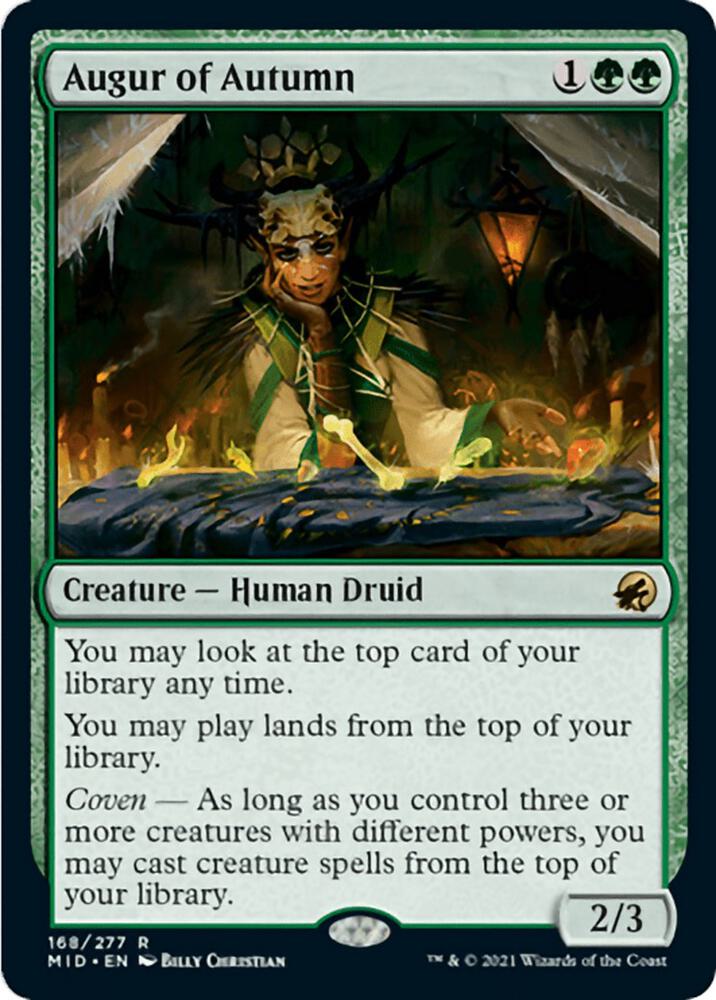 Augur of Autumn 168 (Innistrad: Midnight Hunt)  - Foil | Good Games Cannington
