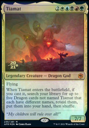 Tiamat [Dungeons & Dragons: Adventures in the Forgotten Realms Prerelease Promos] | Good Games Cannington