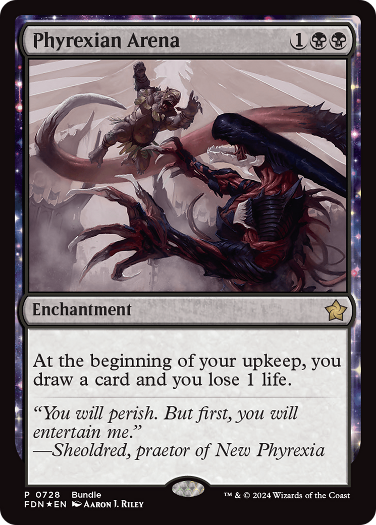 Phyrexian Arena (Bundle) [Foundations Promos] | Good Games Cannington