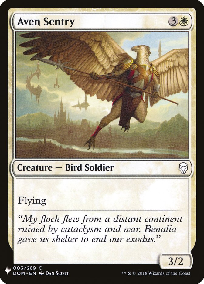 Aven Sentry [Mystery Booster] | Good Games Cannington