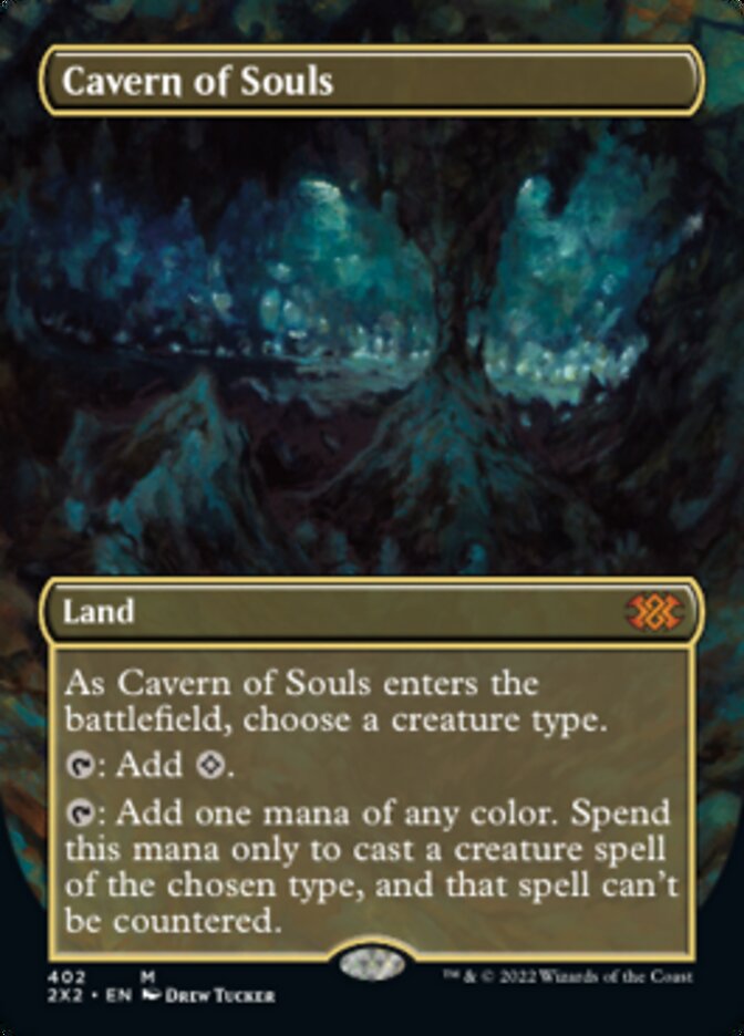 Cavern of Souls (Borderless Alternate Art) [Double Masters 2022] | Good Games Cannington