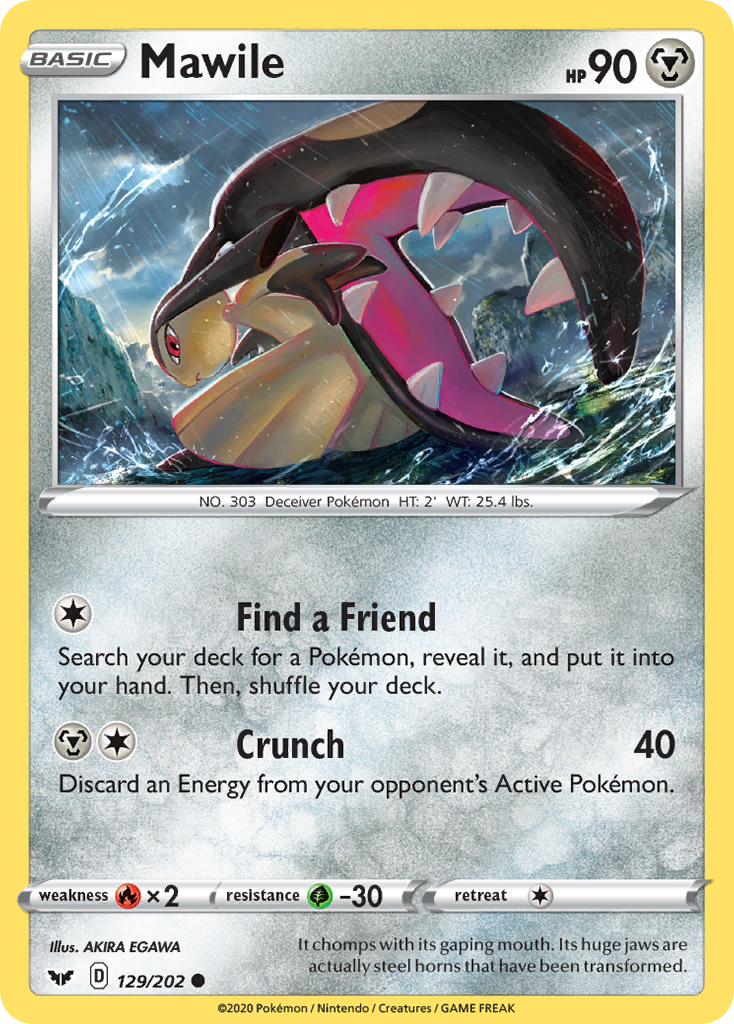 Mawile (129/202) [Sword & Shield: Base Set] | Good Games Cannington