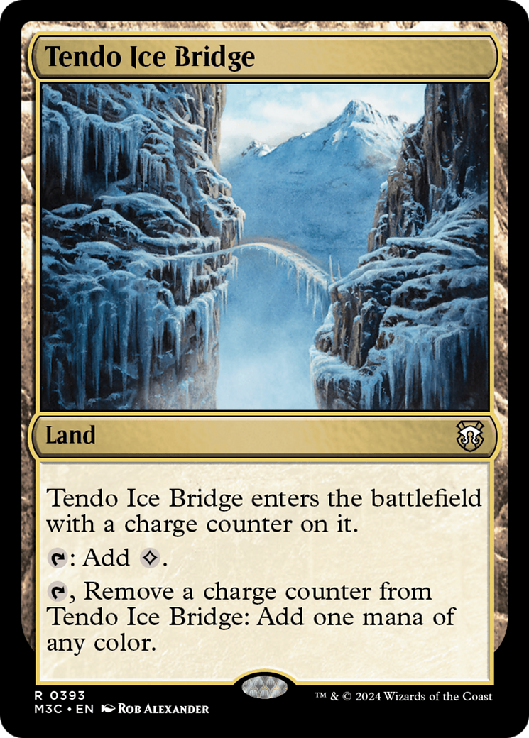 Tendo Ice Bridge (Ripple Foil) [Modern Horizons 3 Commander] | Good Games Cannington