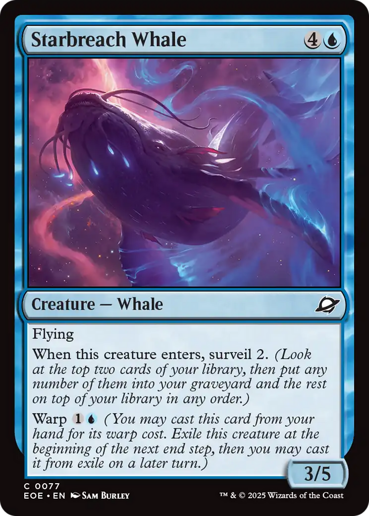Starbreach Whale [Edge of Eternities] | Good Games Cannington