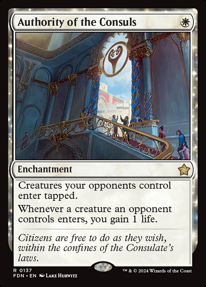 Authority of the Consuls 137 (Foundations)  - Foil | Good Games Cannington
