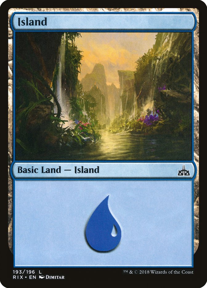 Island (193) [Rivals of Ixalan] | Good Games Cannington