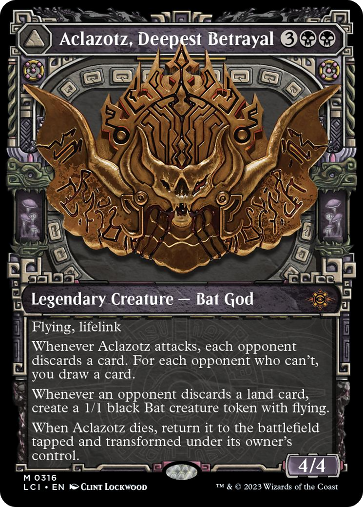 Aclazotz, Deepest Betrayal // Temple of the Dead (Showcase) [The Lost Caverns of Ixalan] | Good Games Cannington