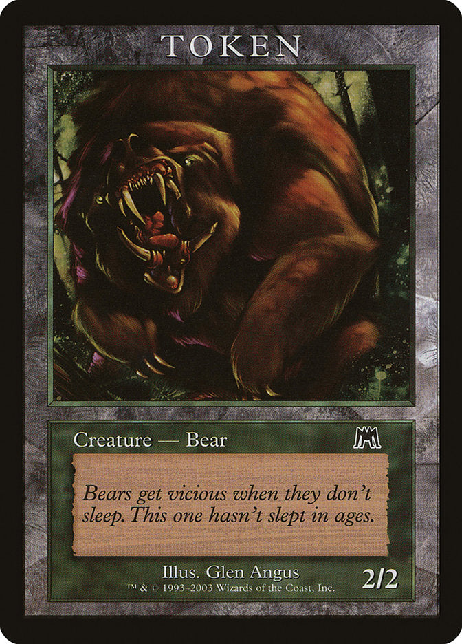 Bear Token [Magic Player Rewards 2003] | Good Games Cannington