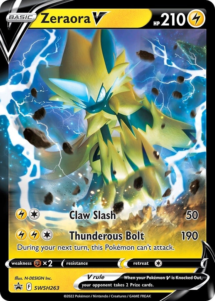 Zeraora V (SWSH263) [Sword & Shield: Black Star Promos] | Good Games Cannington