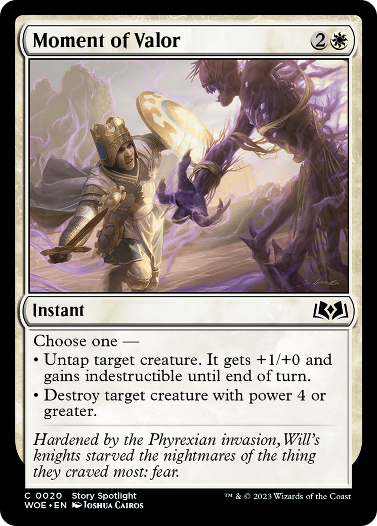 Moment of Valor [Wilds of Eldraine] | Good Games Cannington